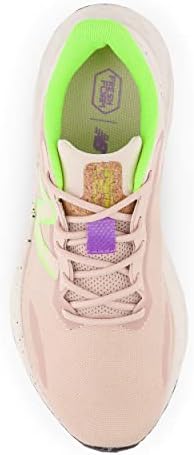 איזון חדש בקצף טרי של נשים ארישי V4 נעל ריצה, חימר מאובק/סגול חשמלי/ירוק פיקסל, 7.5