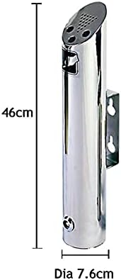קיר jtyx מאפרות רכוב על נירוסטה חיצונית 304 צילינדר קיר רכוב מאפרה הניתן לנעילה חיצונית קיבולת