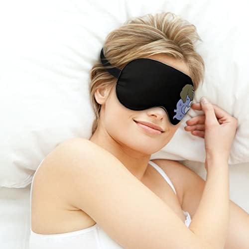 מסכת שינה של חד קרן וחד -קרן מסכת שינה עם רצועה מתכווננת כיסוי עיניים רך כיסוי עיניים לטיול להירגע
