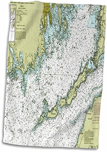 הדפס ורד תלת מימדי של Buzzards Bay Massachusetts TWL_204857_1 מגבת, 15 x 22, Multicice