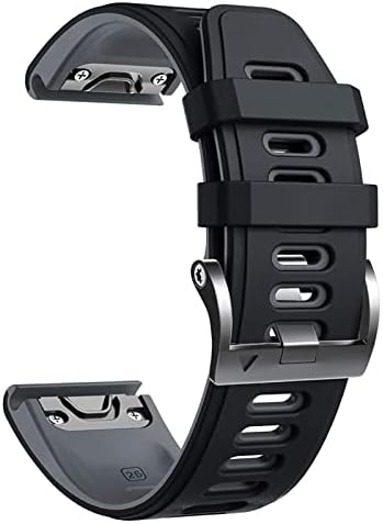 Wtukmo 26 22 ממ רשמי רצועת פסקאות רצועת שעון סיליקון עבור Garmin Fenix ​​6x 6S Pro 5x 5 פלוס צמיד שחרור מהיר