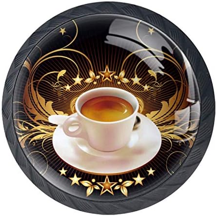 כוס קפה של DEYIA כוס קריסטל מגירת זכוכית ידית משיכה ידית 30 ממ ידית ארון מעגל ארגונומי עם ברגים 4
