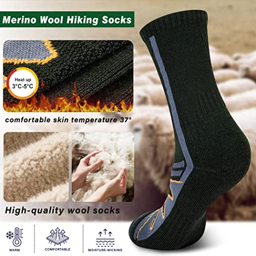 צמר מרינו טיולים גרבי עבור קר מזג אוויר גרבי תרמית חם צוות חורף אתחול כרית גרביים