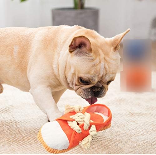 LifeUnion 2 חבילה נעליים כלב צעצועים לעיסה אינטראקטיביים חריקים מצחיקים צעצועים קטיפה עם חבל לכלבים בינוניים