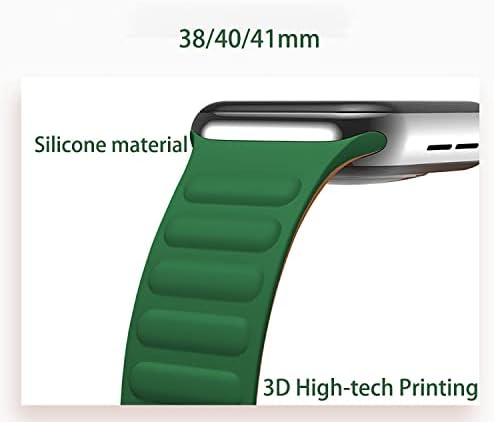 GAH עבור פס שעון Apple 38/40/41 ממ סגירה מגנטית סיליקון צמיד לולאת צמיד צמיד סיליקון לסדרת IWatch