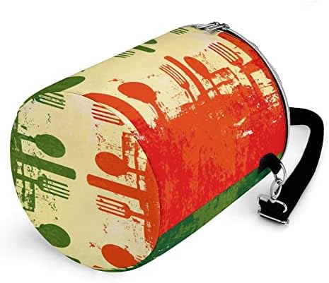 איטלקי דגל מבודד תיק נייד קרח תיבה קרירה כתף חבילת רוכסן סביב דלי עבור מכולת קניות פיקניקים עבודה ארוחות