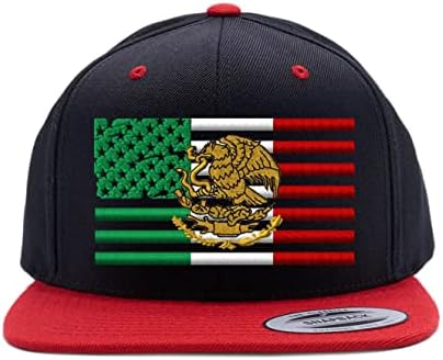 כובע שילוב דגל מקסיקני אמריקאי 6089 כובע Snapback יופונג. ארהב