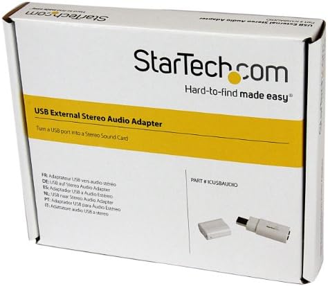 StarTech.com סטריאו אודיו מתאם ממיר אודיו, לבן, אחד גודל