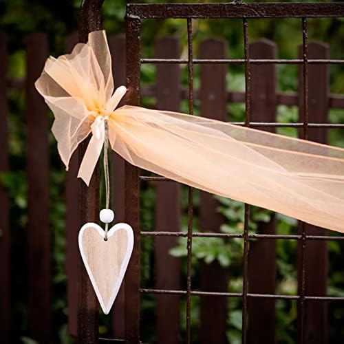 חרוזים מפותלים עץ עץ אפרסק לב רטרו קישוט לקישוט חתונה קישוט לחתונה במסיבת DIY קישוט קישוט עץ זרי