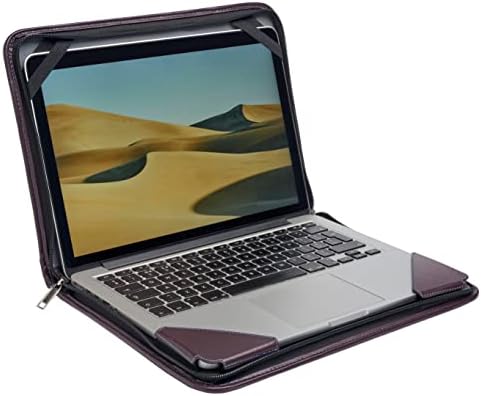 מארז שליח מחשב נייד סגול של Broonel-תואם ל- ASUS Chromebook Flip C213SA-IS02-S עם עט EMR של Stylus,