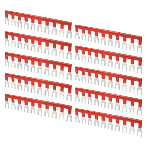 רצועת מזלג מחסום שרוול קומפקטי קטן 400 וולט 25 אדום 10 יחידות בלוק מסוף חומר נחושת למכשיר ביתי