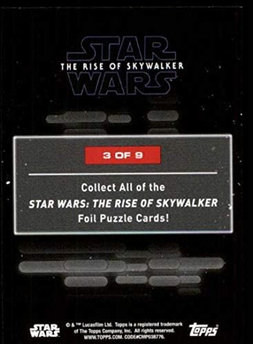 2020 Topps מלחמת הכוכבים העלייה של Skywalker Series 2 כרטיס פאזל מספר 3 כרטיס מסחר של ג'נה