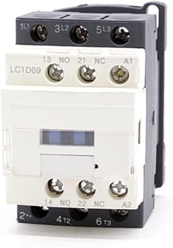 מגע כוח קואייוס 3P + NO + NC AC מגן מגנטי LC1-D09. מגע אלקטרוני 9A מתח סליל AC220V/380V.Motor Starter Contactor