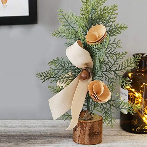 עץ חג המולד מעוצב מיני עץ חג המולד מלאכותי עץ שולחן חג המולד עץ שולחן עץ עם פרח עץ עץ אורן עץ אורן קישוט שולחן