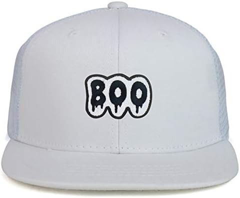 CRAMINCREW BOO'S BOO'S TACK FLAT BILL MESH גב SNAPBACK TRUCKER CAP