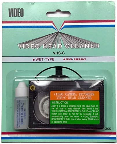 מנקה ראש רטוב VHS-C עם נוזל ניקוי