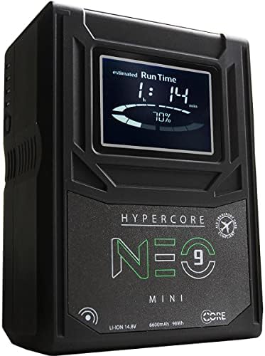 Core SWX 2X Hypercore Neo 9 מיני 14.8V 98Wh V-Mount Li-ion סוללות, חבילה מטען סוללות 2 עמדות