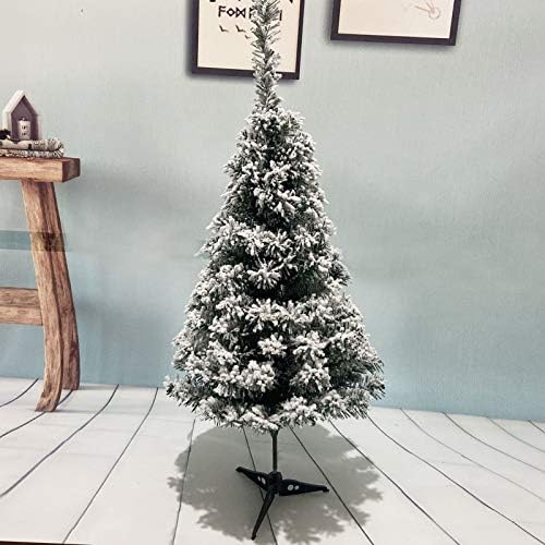 יומו עץ ​​חג מולד מלאכותי קטן, שולחן מיני עץ אורן חג המולד עם בסיס גדם עץ, למלאכה לחג המולד