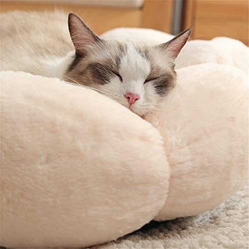 עגול פרח חתולי חורף חם קטיפה חתולי המלטת לחיות מחמד קן כרית עבור כל עונות לשפר לחיות מחמד שינה מיטה לחתולים