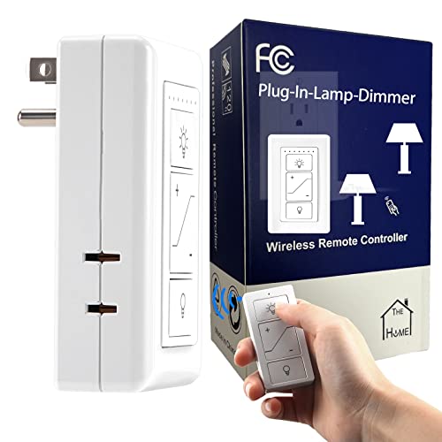 חבר את המנורה Dimmer Dimmer Dimmer Dimmer Switch עבור LED/CFL אורות ויבון/הלוגן, לבן *** אין מרחוק
