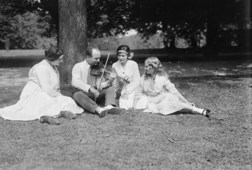 תחילת שנות ה -1900 צילום מינה, מישה, ליזה, ואסברה אלמן וינטג 'שחור לבן pH A6