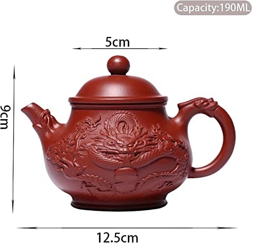 Sogudio צמחי מרפא סיר תה קומקום 190 מל סיר תה עתיק חרס סגול קומקומי קומקום משק בית זיש