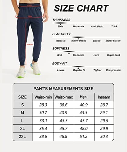 מכנסי ריצה אתלטיים של Purltoan גברים קלים משקל קל טיול יבש מהיר ריצה ריצה אימון נושם רץ מכנסי טרנינג