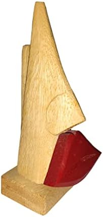 מחזיק SPC מעץ מעוצב בצורת שפתון אדום מחזה מחזה משקפי ראייה מעמד תצוגה משקפיים מחזה מחזה עמד