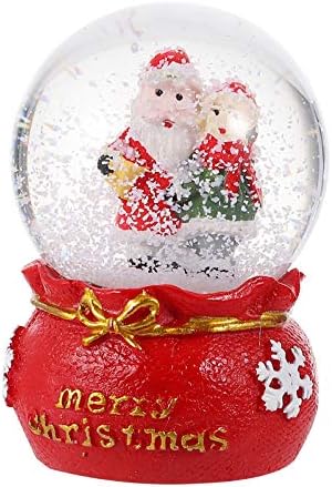 טוינדונה חג המולד גלובוס שלג מדליק כדור שלג של סנטר שלג עם מתנות בסיס שרף לילדים חג המולד מסיבת