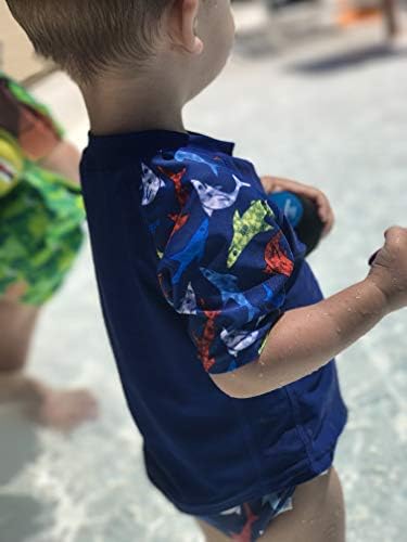 שומר פריחה לתינוק בנים בנים מפעילי השמש Nageuret Rashguard-בגד ים של חולצה.