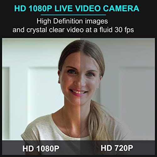 1080 מצלמת רשת עם מיקרופון טבעת מצלמה ביטול רעש מחשב מצלמת אינטרנט, מחשב שולחני מחשב נייד הזרמת