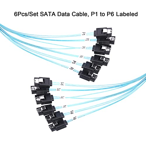ADCAUDX SATA-III כבל -0.5 מ ', 6 יחידות/SET-6GBPS-SATA HDD-SSD DATA-CABLE CABLE החלפת כבלים להחלפת כבלים של