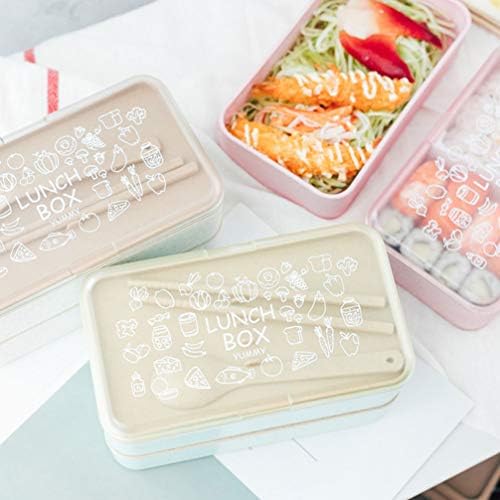 קופסאות בנטו של Hemoton Bento Bento מחוממות 1 pc מיכל מזון נייד מיכל בנטו מיכל בנטו קופסא אוכל אוכל