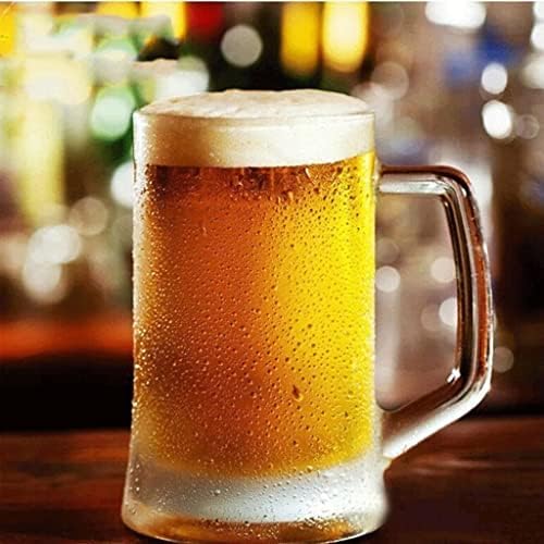 ספל בירה קלאסי ספל בירה עבה גדול, סט ספל בירה קלאסי, ספלי בירה עם ידיות, סטריני בירה זכוכית,
