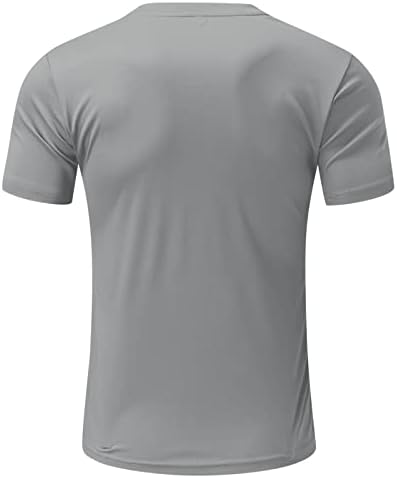 חולצות טריקו של שרוול קצר של HDDK לגברים, קיץ אמריקה חופש חופש הדפס צוואר צוואר אופנה מזדמן צמרות