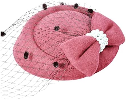 קוקטייל מסיבת כובעי -20 -50 כובע הפילבוקס כובע צעיף פרחוני פרח רוקד כובעי רשת נוצות שיער קליפ