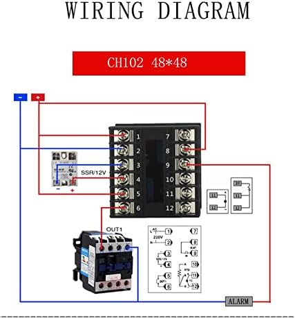 אפנו פלט כפול SSR וממסר CH102 CH402 CH702 CH902 שני פלט ממסר LCD דיגיטלי PID בקר טמפרטורה חכמה 48-240V AC