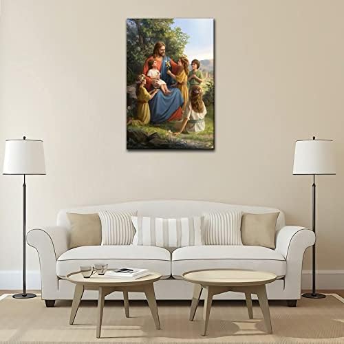 אדי ישו-ישו והילדים בד אמנות פוסטר קיר אמנות תמונה הדפסת מודרני אמנות סלון דקור כרזות 12 * 18 אינץ