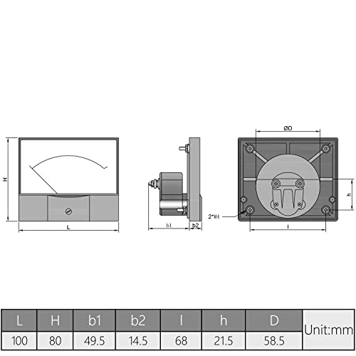 Fielect AC 0-1A לוח זרם אנלוגי 44L1 AMP מד מגבר מד דיוק 1.5 דיוק לבוחן מדידת מעגל אוטומטי