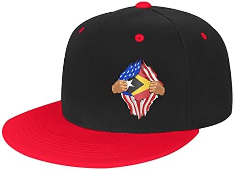 Bolufe U.S. and Timor Leste דגלים את כובע הבייסבול לילדים, יש פונקציה נושמת טובה, נוחות טבעית ונושמת