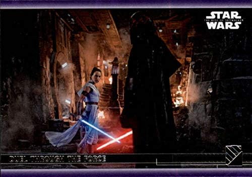 2020 Topps מלחמת הכוכבים עלייה של Skywalker Series 2 סגול 40 דו קרב דרך הכוח ריי, כרטיס מסחר