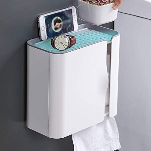 מחזיקי משק הבית של GKMJKI מארגן אחסון אמבטיה מחזיק נייר טואלט מדף רקמות מדף קיר רכוב