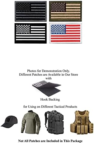 צרור 24 חלקים אקראי טלאי צבאי מצחיק טלאי צבאי טלאי דגל אמריקאי, טלאי רקמה מלאים מוגדרים לכובעים, תיקים, תרמילים,