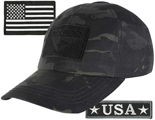 קונדור מצויד טקטי כובע צרור-ארה ב מורל & מגבר; ארה ב דגל תיקוני-לבחור גודל