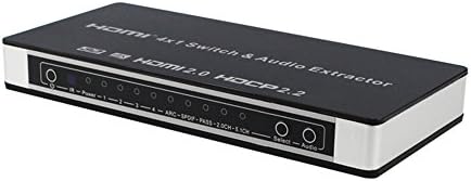 HMDI2.0 גרסה 2.0 תיבת מתג HDMI HDMI 4x1 HDMI Audio Preparator 1 פלט HDCP2.2 גרסת וידאו מפיץ וידאו ממירי