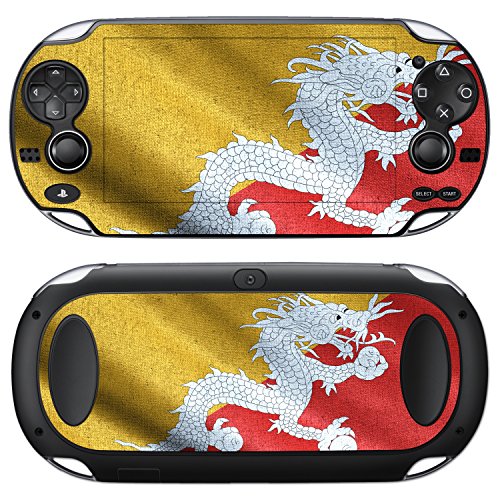 Sony PlayStation Vita Design Skin Flag of Bhutan מדבקה מדבקה לפלייסטיישן ויטה