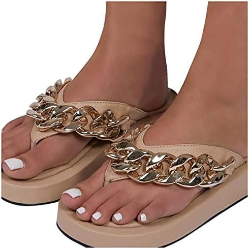 נעלי בית בגודל אופנה נעלי בית כפכפי חוף נשים תחתון קיץ עבה גדול סנדלים פתוחים פתוחים לנשים סנדלים שטוחים