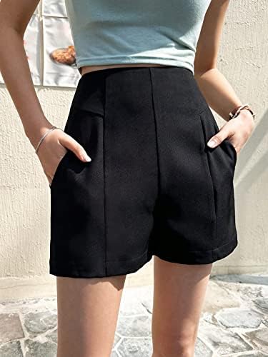 מכנסיים קצרים של Navhao לנשים במכנסיים קצרים בכיס משופעים במותניים.
