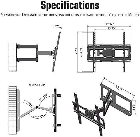 בסיס קיר טלוויזיה נירוסטה בסיס לרוב טלוויזיות מעוקלות שטוחות בגודל 32-60 אינץ