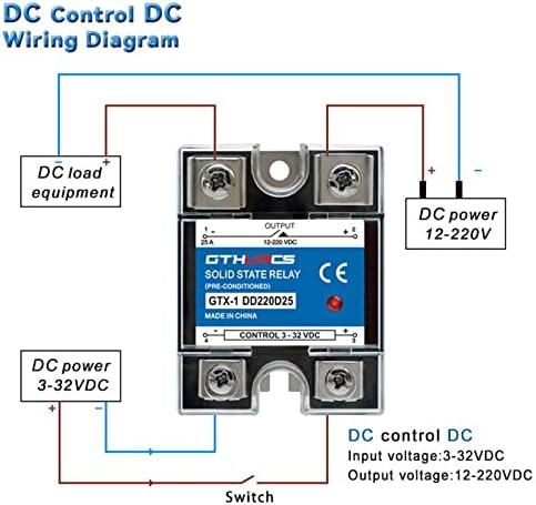 SSR 10A 25A 40A DA שלב יחיד DC CONTRAC AC CONT CONT CONTIN 3-32VDC בקרת 220V AC SSR-10DA 25DA